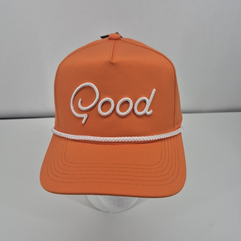 Good Good Mens Adjustable Snapback Orange Sunrise Rope Cap Hat
